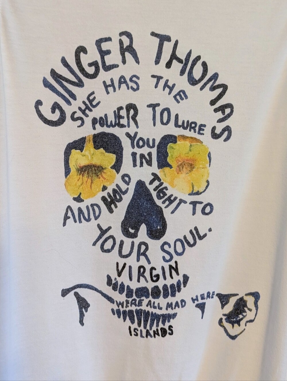 Ginger Thomas USVI Skull Tank Top